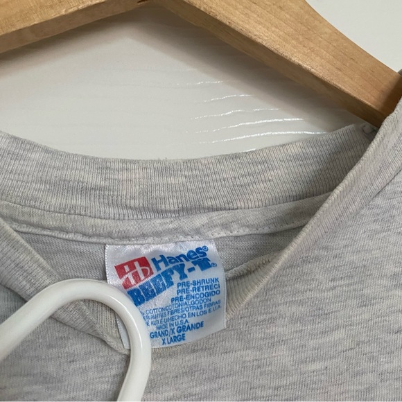 Vintage Hanes Beefy-T 1992 Single Stitch Santa Fe Wolf New Mexico Shirt Mens XL - Picture 5 of 6